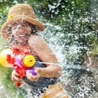 Sandy Splash Morning