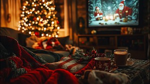 In-House Christmas Movie and treats 